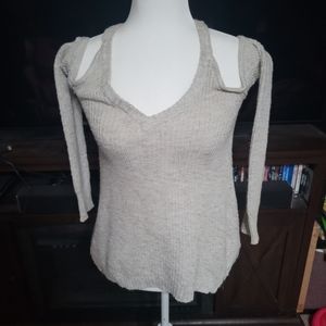 American Eagle Outfitters Gray Crew Neck Sweater
